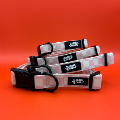 Pink Checkerboard Collar