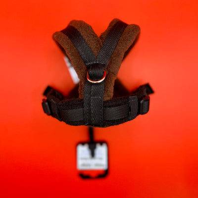 Fleece Dog Harness - Brown
